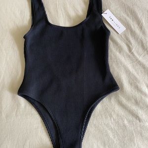 TAN LINES Swim suit one piece Black size M (S)